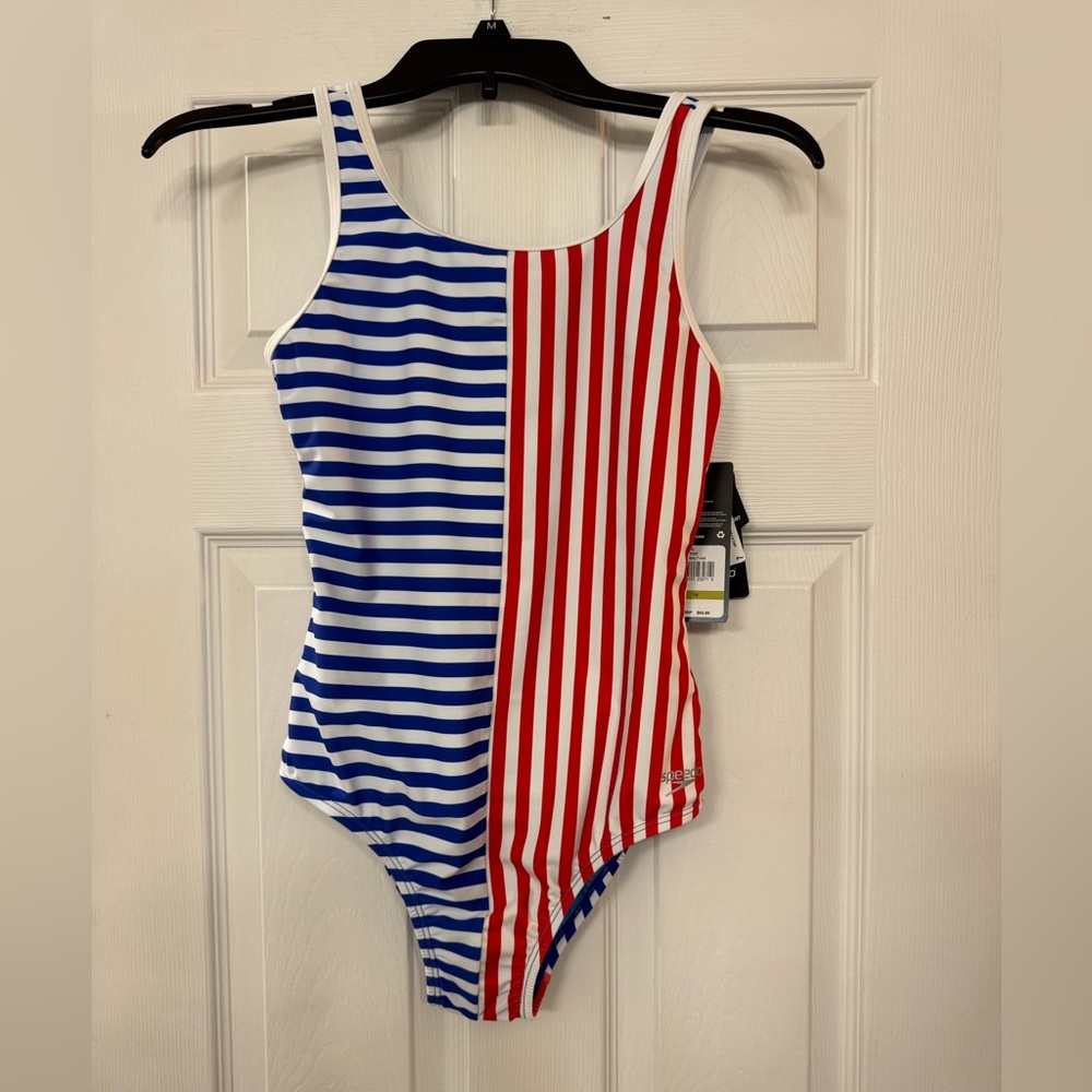 🇺🇸🆕Speedo Patriotic One Piece Swimsuit, 14🇺🇸